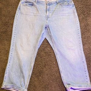 Vintage 70’s jean hemmed mom jean size 24w big E